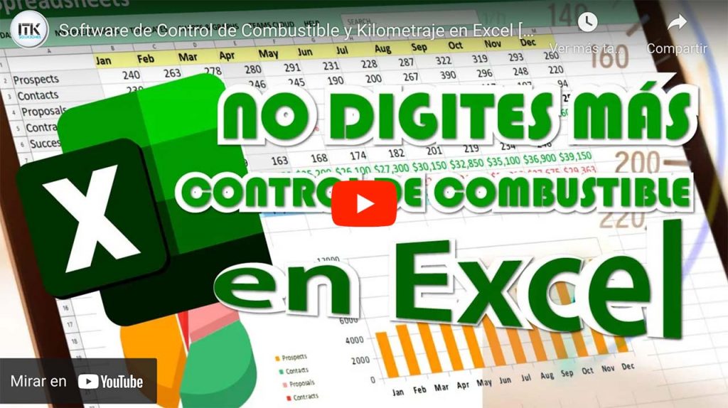 Software de Control de Combustible y Kilometraje en Excel